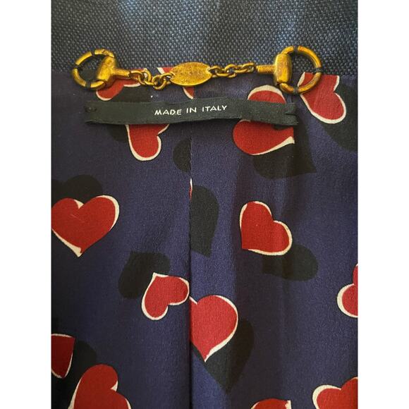 Gucci Womens Linen Double Breasted Jacket Blazer Size 42/4 Italy - Picture 5 of 6